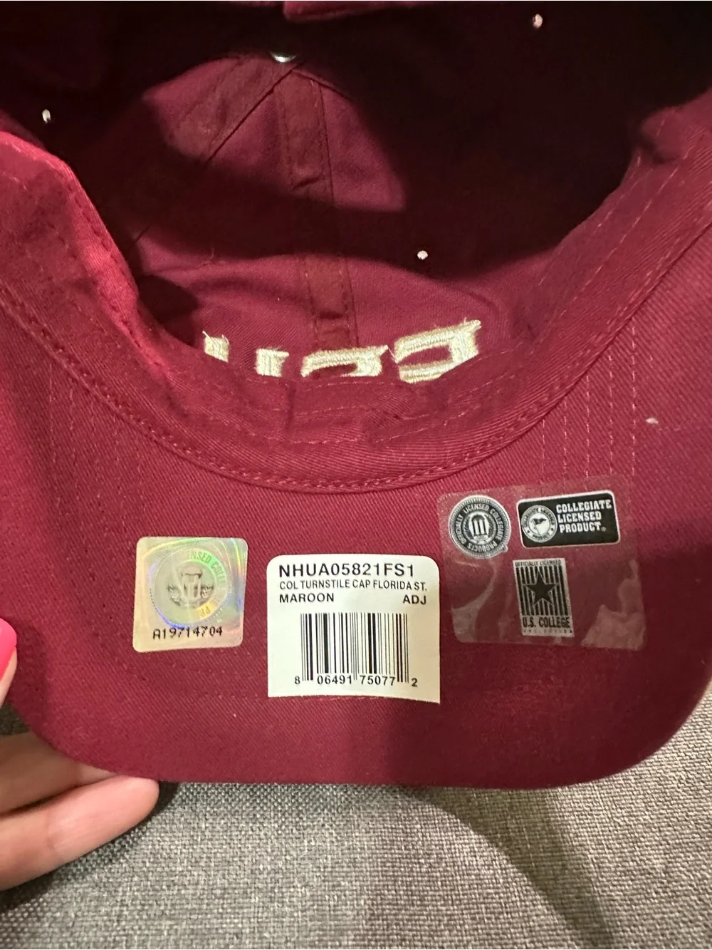 Nike FSU Garnet and Gold Baseball Cap